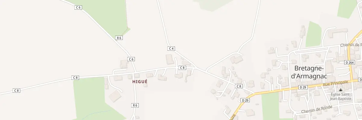 Plan du 102 Rte de Higué à Bretagne-d’Armagnac