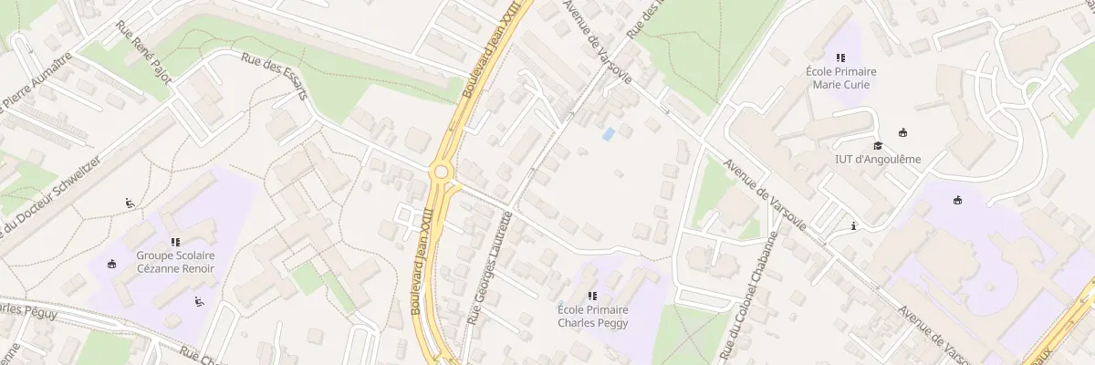 Plan du 17 Rue Georges Lautrette à Angoulême