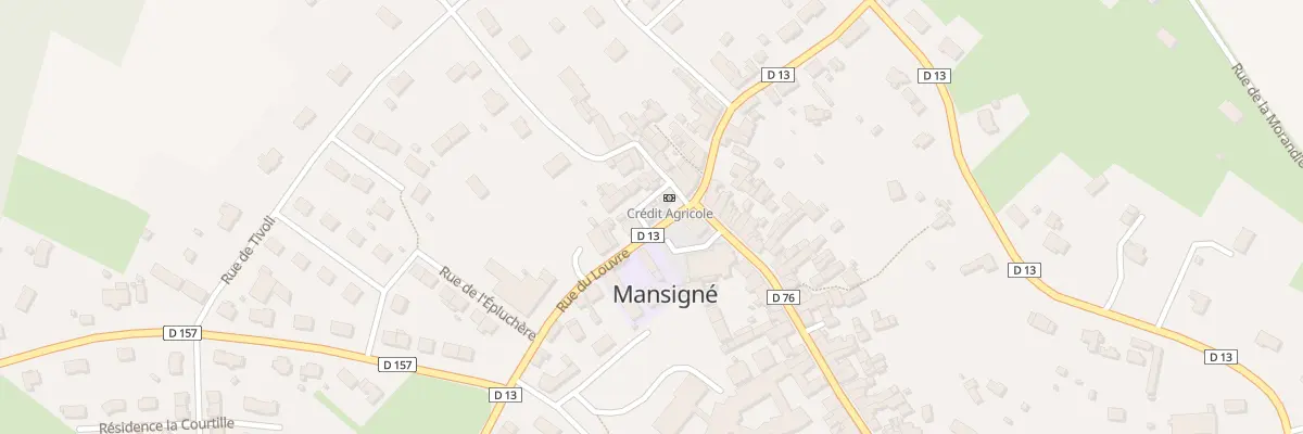 Plan du 6 Rue du Louvre à Mansigné