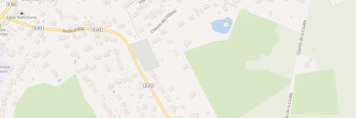 Plan du 2 Imp des Aveliniers à Guécélard
