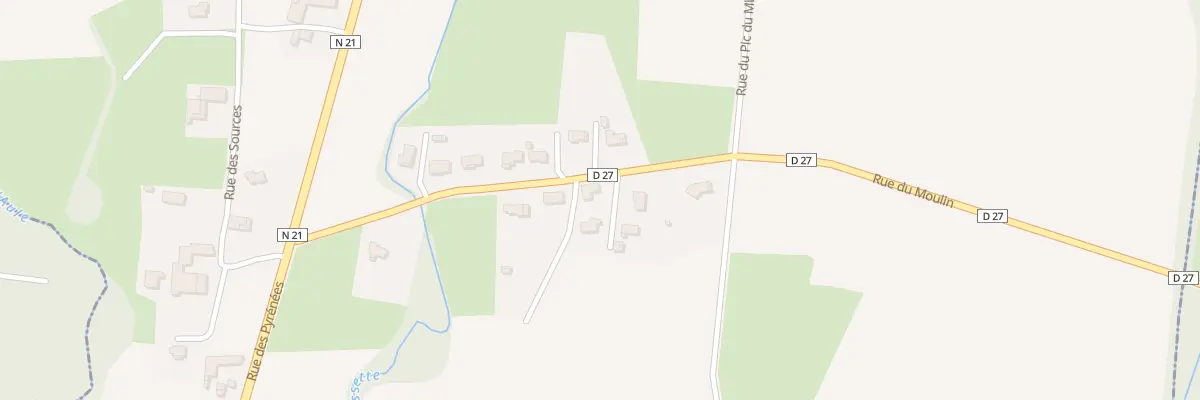 Plan du 5068 Rue du Moulin à Escondeaux