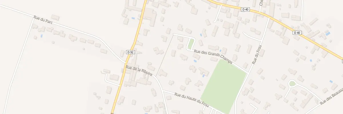 Plan du 19 Rue des Grands Champs à Frozes