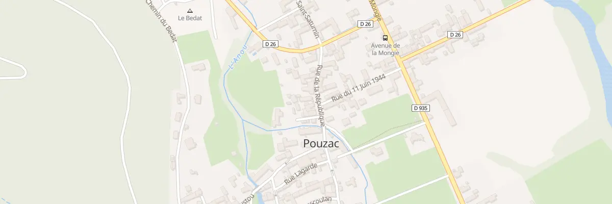 Plan du 18 Rue de la République à Pouzac
