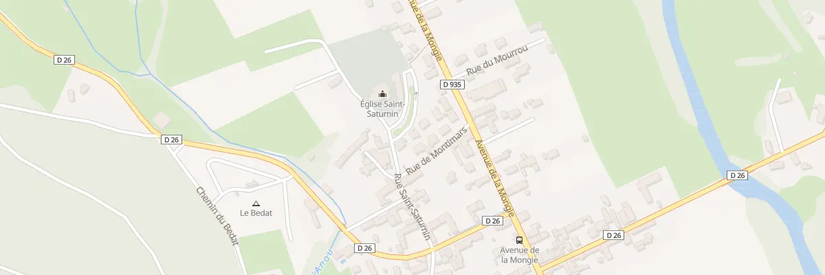 Plan du 8 Rue St Saturnin à Pouzac