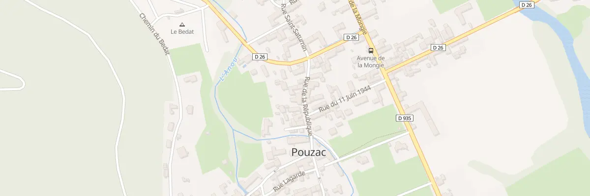 Plan du 14 Rue de la République à Pouzac