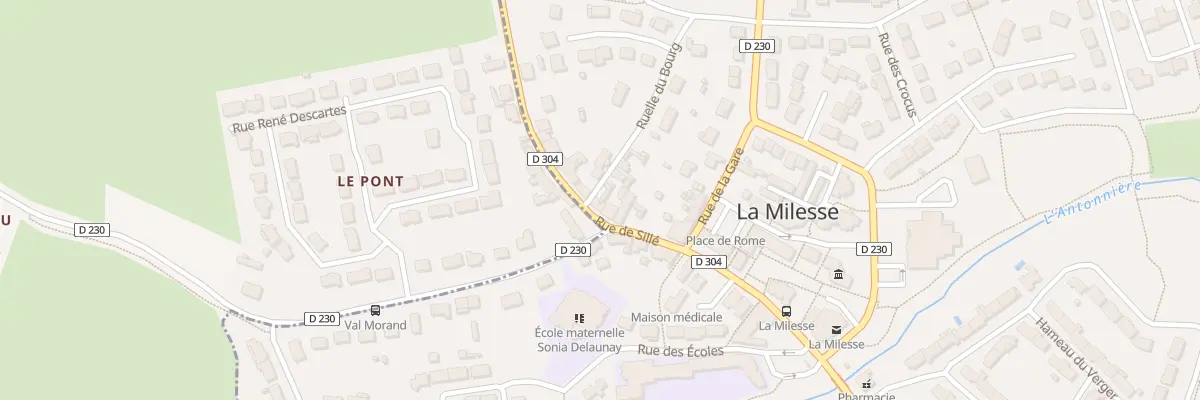 Plan du 30 Rue de Sillé à La Milesse
