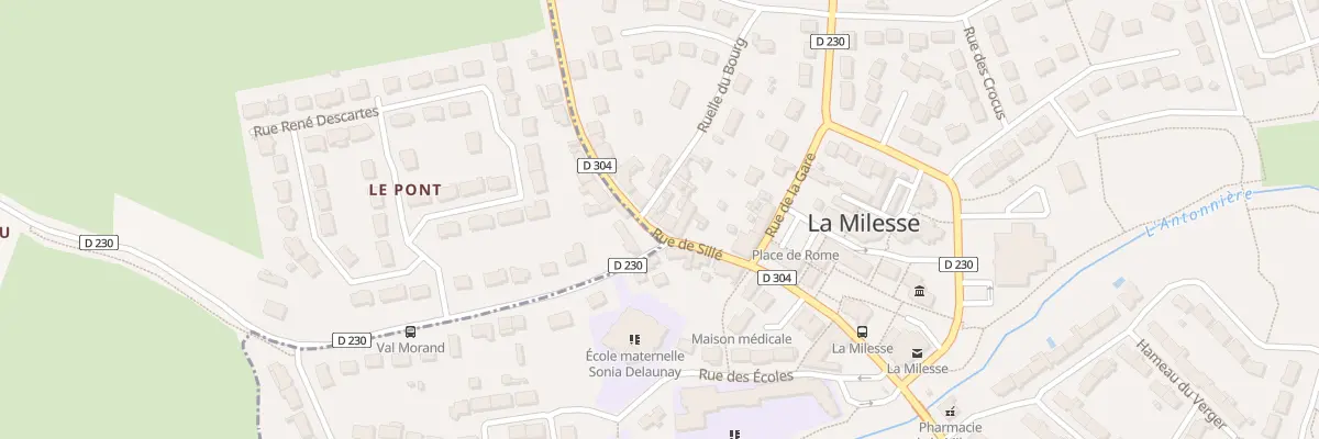 Plan du 28 Rue de Sillé à La Milesse