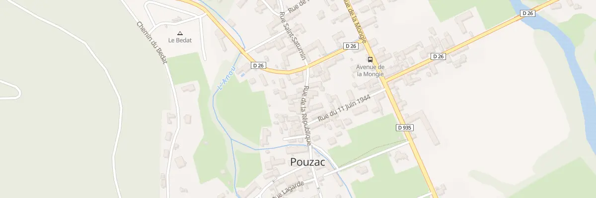 Plan du 10 Rue de la République à Pouzac