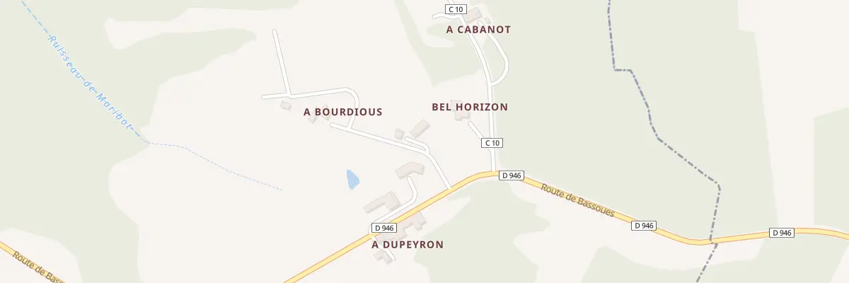 Plan du 5421 A Cabanot à Beaumarchés