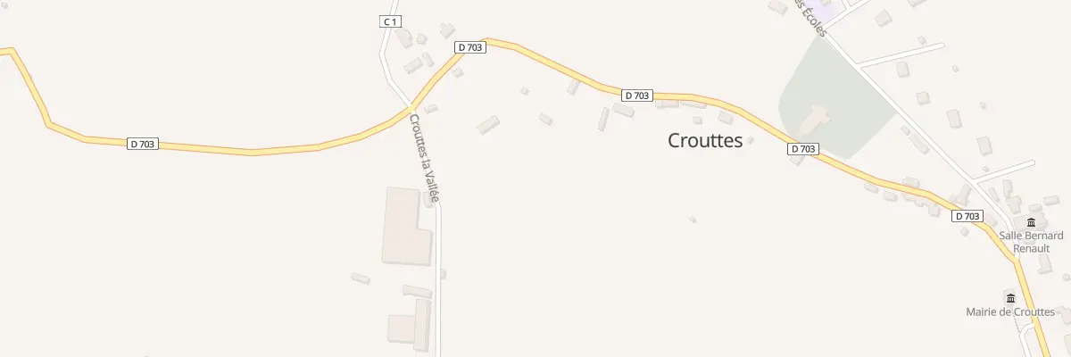 Plan du 1 Rte des Coteaux à Crouttes