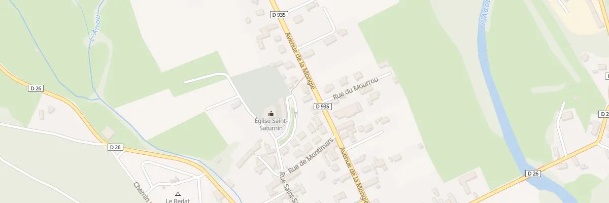 Plan du 16A Rue St Saturnin à Pouzac