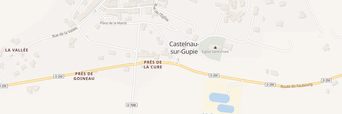 Plan du 552 Rue de la Halle à Castelnau-sur-Gupie