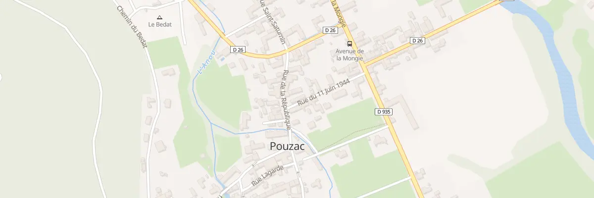 Plan du 10 Rue du Onze Juin 1944 à Pouzac