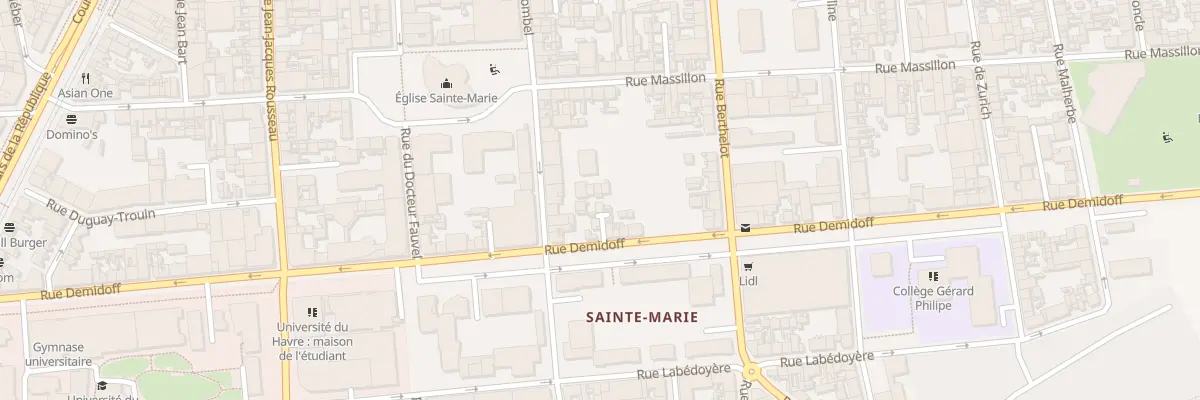 Plan du 97T Rue Demidoff au Havre