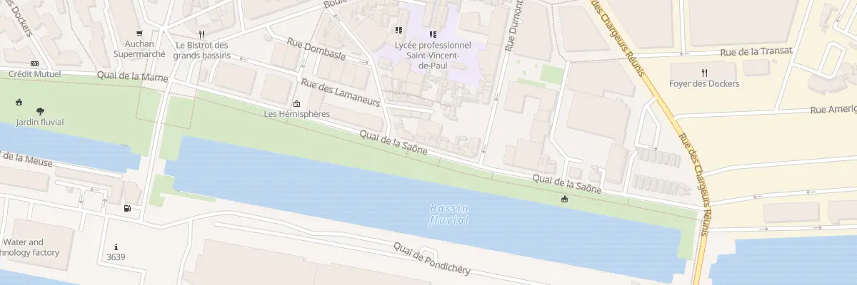 Plan du 17 Quai de la Saône au Havre