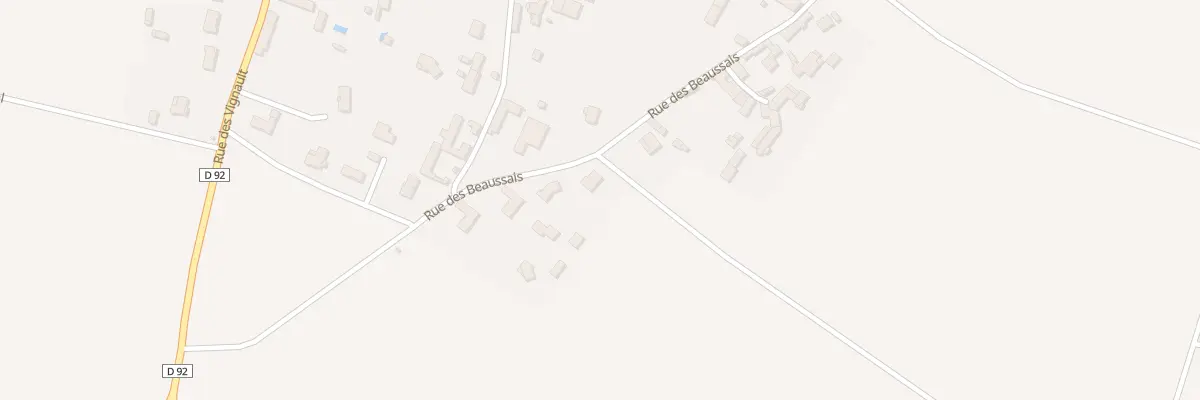 Plan du 25 Rue des Beaussais à Frozes