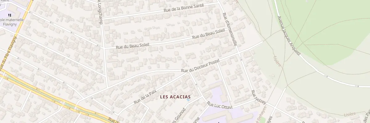 Plan du 109 Rue Doc Postel au Havre