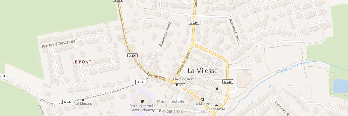 Plan du 5 Rue de la Gare à La Milesse