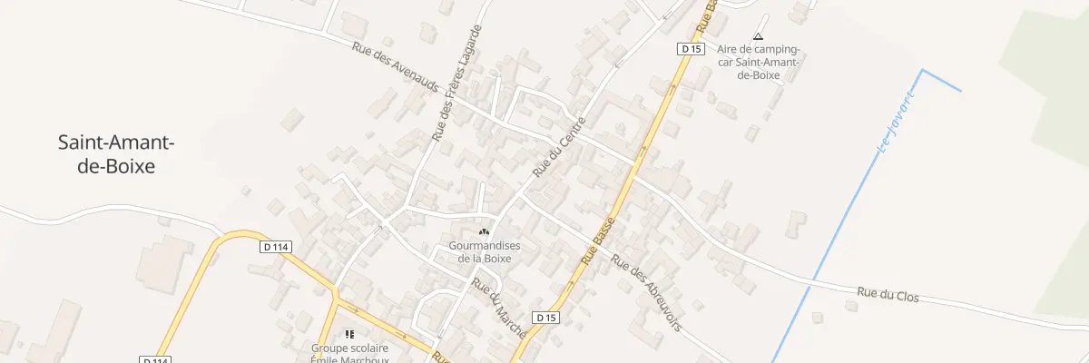 Plan du 14 Rue du Centre à Saint-Amant-de-Boixe