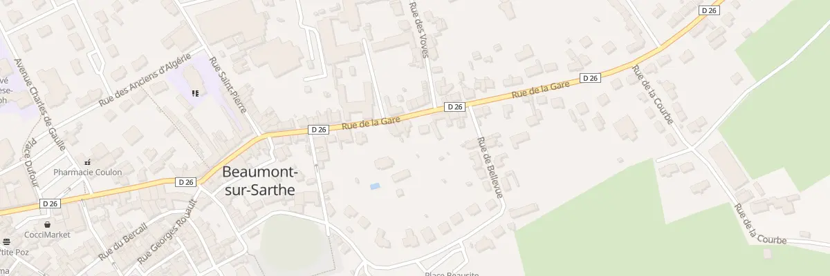 Plan du 42 Rue de la Gare à Beaumont-sur-Sarthe