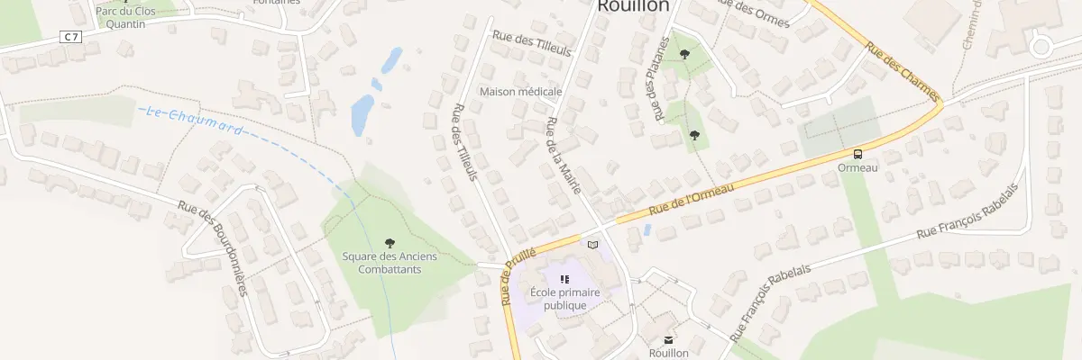 Plan du 5 Rue de la Mairie à Rouillon