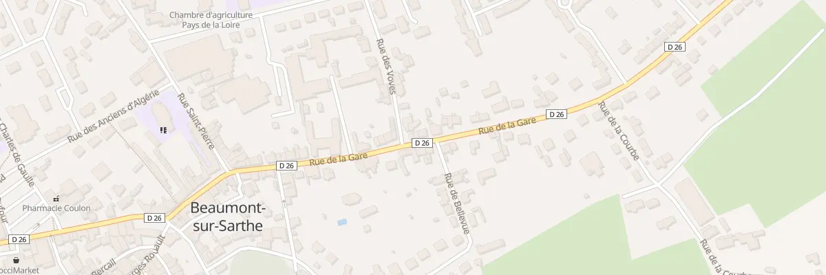 Plan du 51 Rue de la Gare à Beaumont-sur-Sarthe