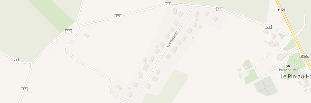 Plan du 14 Les Gautrais au Pin-au-Haras