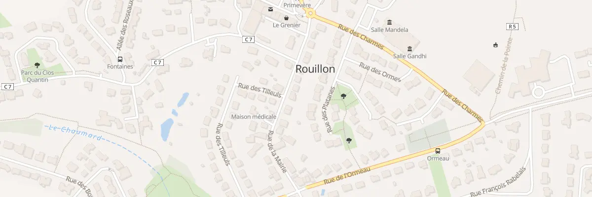 Plan du 14 Rue de la Mairie à Rouillon