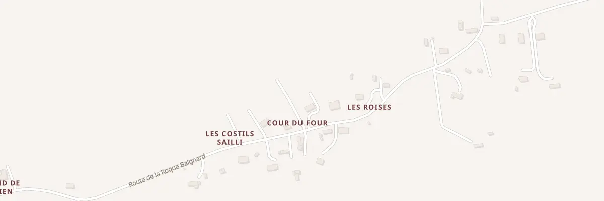 Plan du 5136 Cour du Four à Formentin