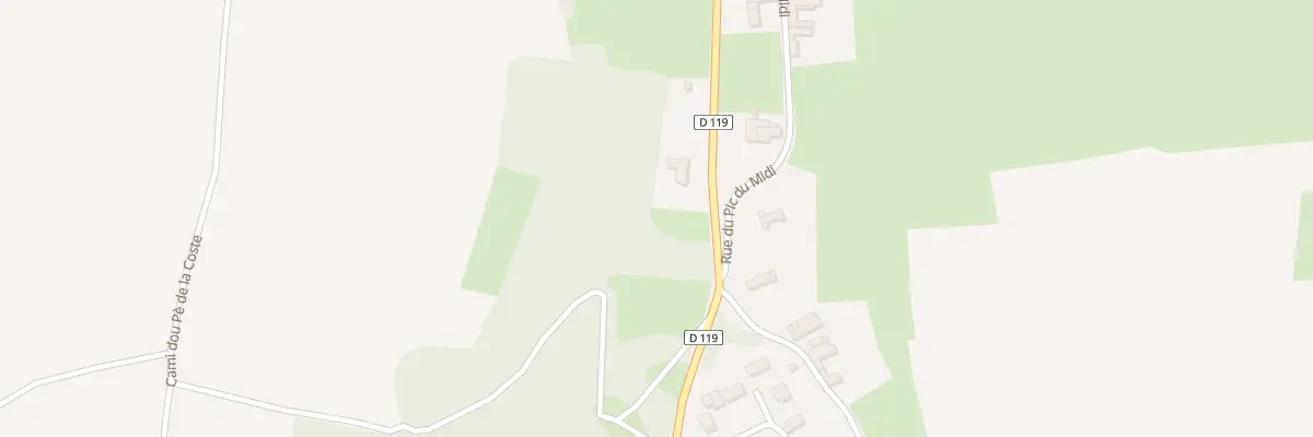 Plan du 87 Rue des Pyrénées à Dours
