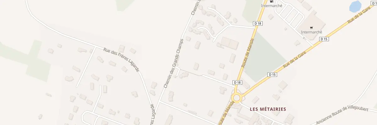 Plan du 7 All des Platanes à Saint-Amant-de-Boixe