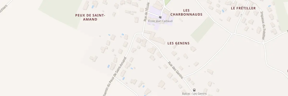 Plan du 73 Rue des Genins à Balzac