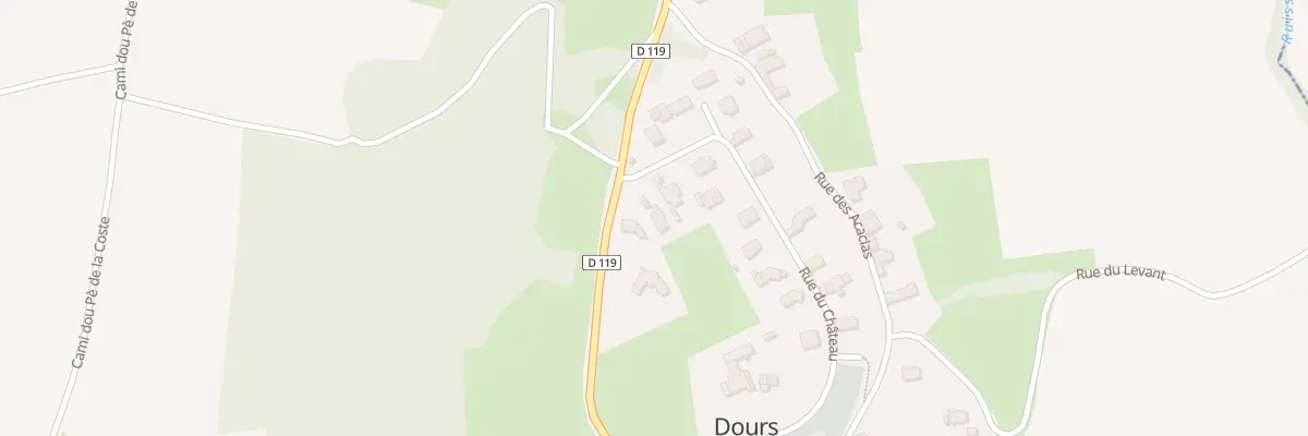 Plan du 19 Rue du Château à Dours