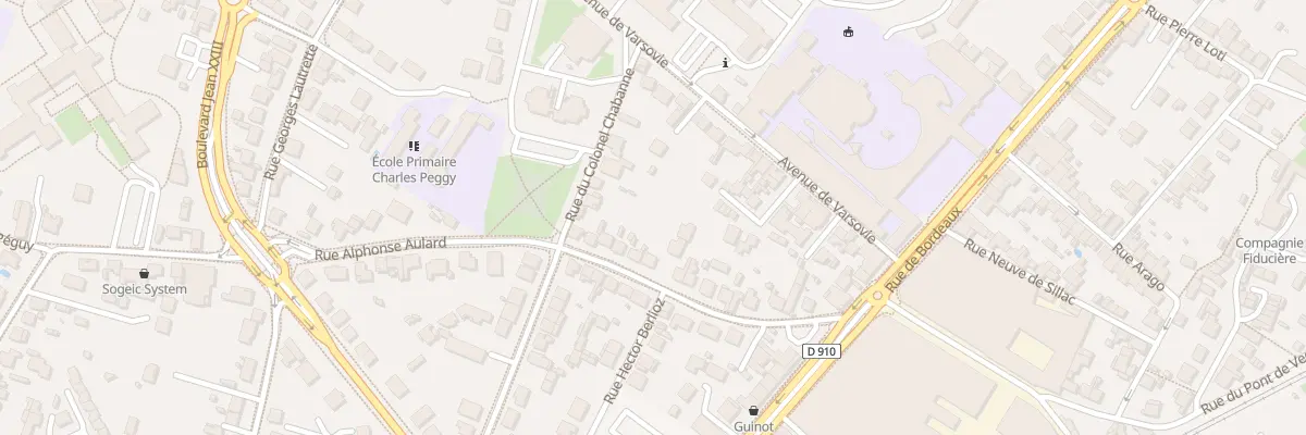 Plan du 26 Rue Alphonse Aulard à Angoulême