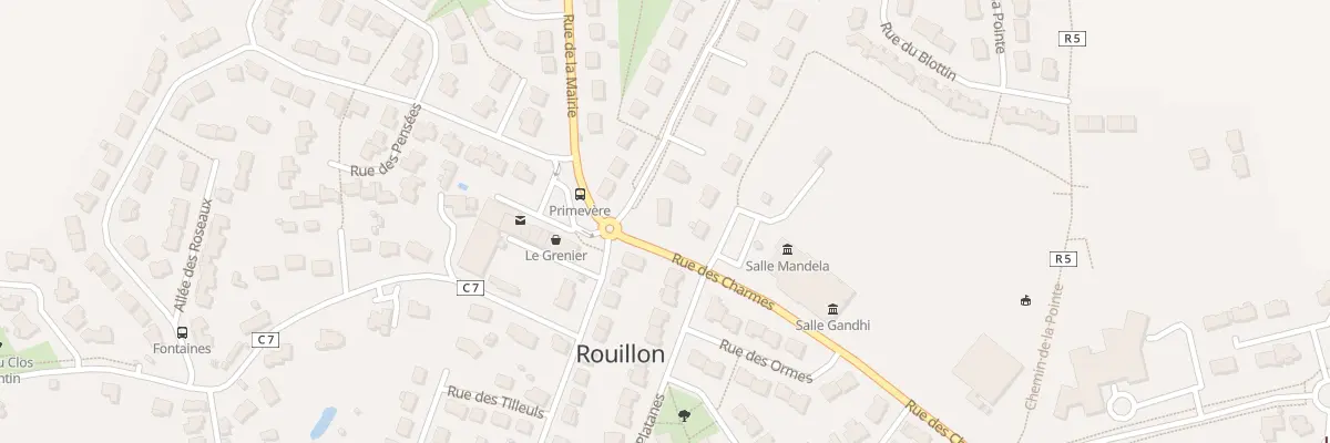 Plan du 1 Rue des Charmes à Rouillon