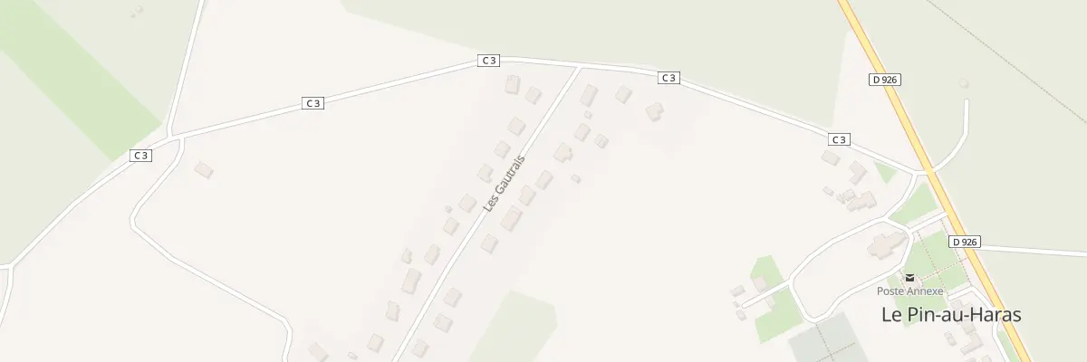 Plan du 9 Les Gautrais au Pin-au-Haras