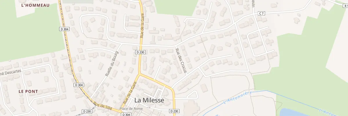 Plan du 5 Rue des Crocus à La Milesse