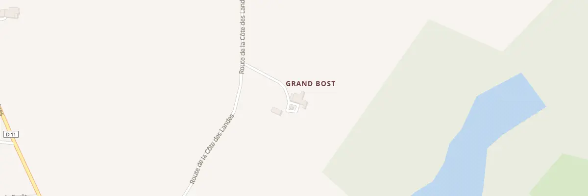 Plan du 61 Le Grand Bost Sud à Montazeau