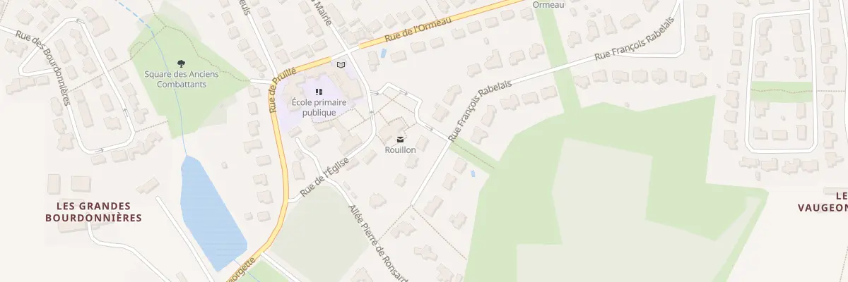 Plan du 28 Rue François Rabelais à Rouillon