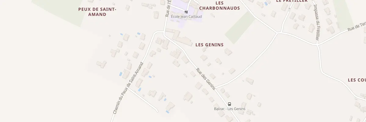 Plan du 67 Rue des Genins à Balzac