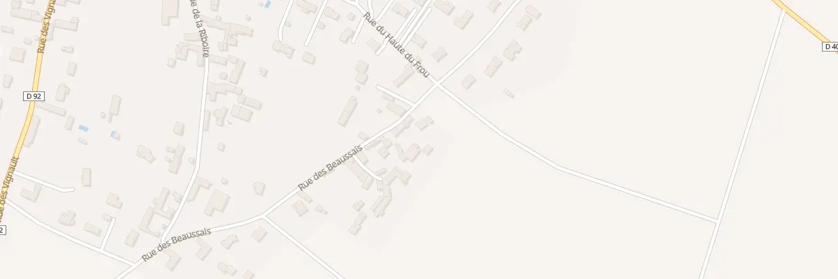 Plan du 17 Rue des Beaussais à Frozes