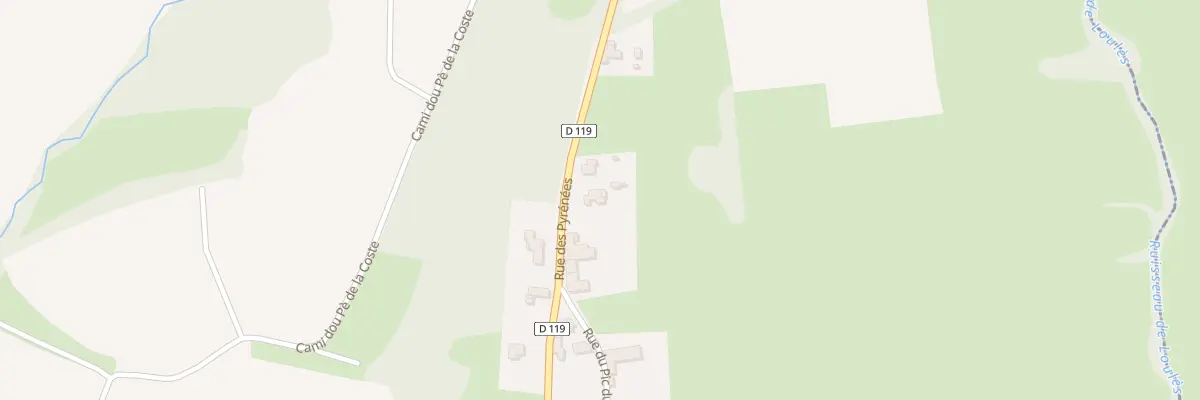 Plan du 92 Rue des Pyrénées à Dours