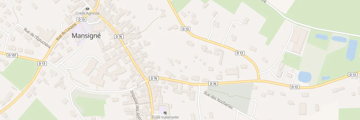 Plan du 5B Rue de la Poste à Mansigné