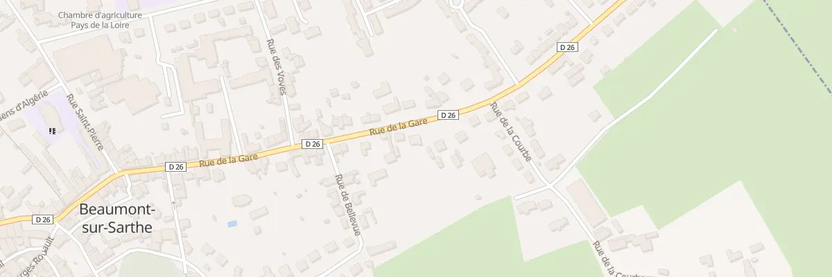 Plan du 64 Rue de la Gare à Beaumont-sur-Sarthe