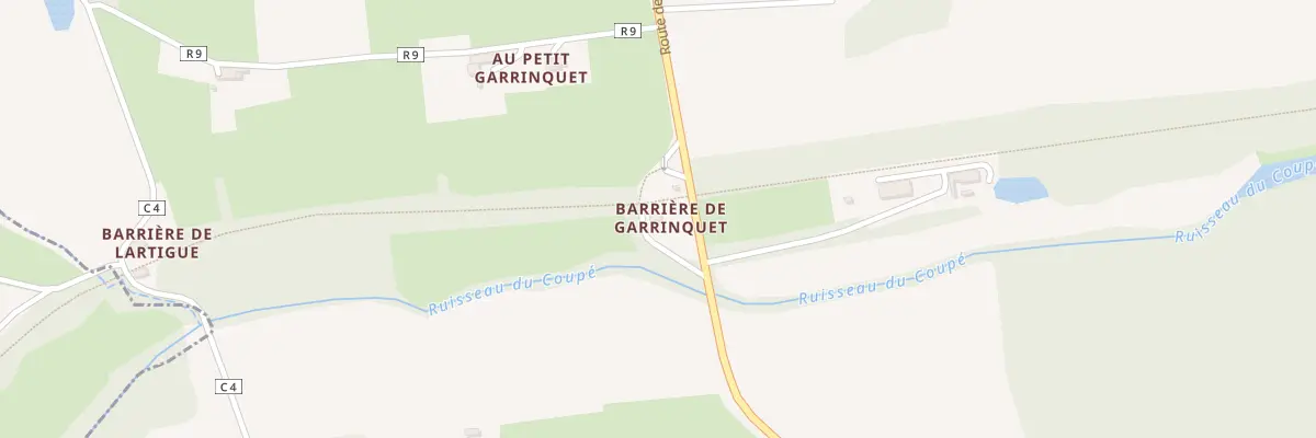 Plan du 5152 Barriere de Garrinquet à Bretagne-d’Armagnac