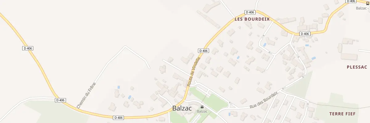 Plan du 66 Rte de Vindelle à Balzac
