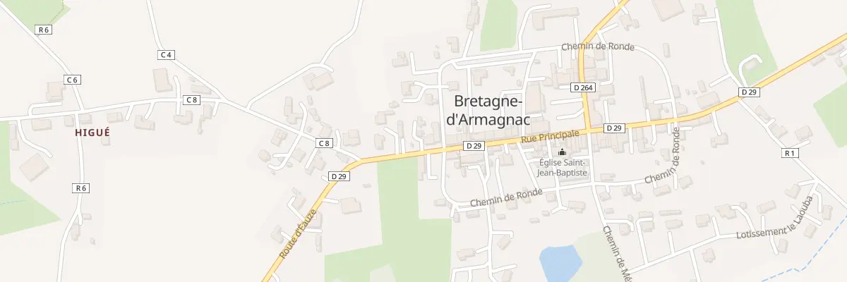 Plan du 11 Rue Principale à Bretagne-d’Armagnac
