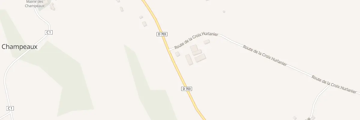 Plan du 20 Rte de la Croix Hurlanier aux Champeaux