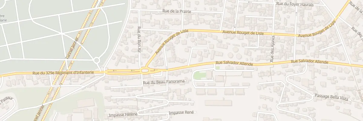 Plan du 21 Rue Salvador Allende au Havre