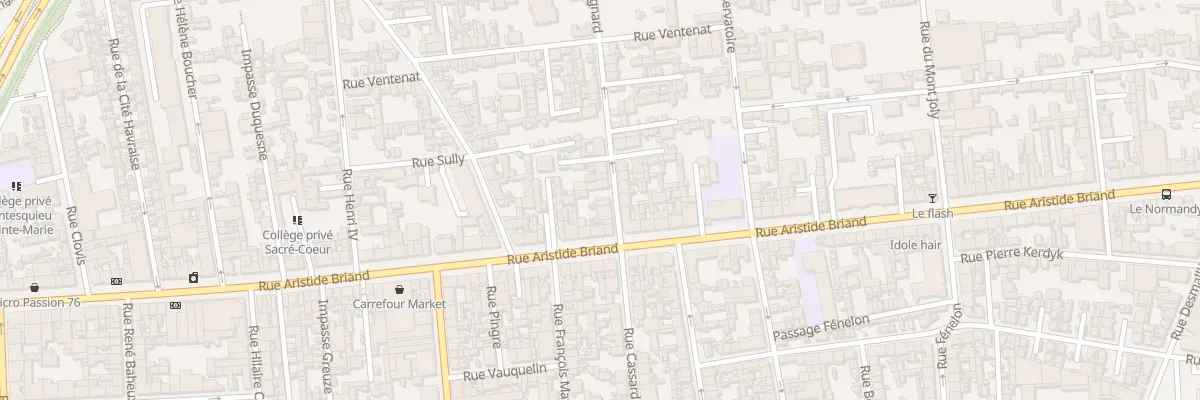 Plan du 7 Rue Régnard au Havre